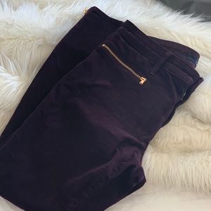 J Brand skinny cords w/zip ankles